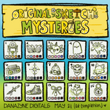 May Original Sketch Mysteries Seamless Files + PNGs