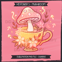 Hextober #5 MUSHROOM Seamless Files & Matching PNGs