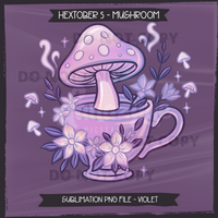 Hextober #5 MUSHROOM Seamless Files & Matching PNGs