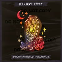 Hextober #1 COFFIN Seamless Files & Matching PNGs