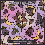 Hextober #4 BELLADONNA Seamless Files & Matching PNGs