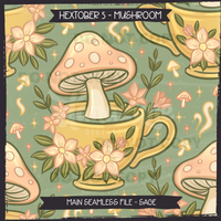 Hextober #5 MUSHROOM Seamless Files & Matching PNGs