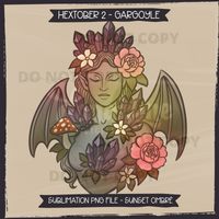 Hextober #2 GARGOYLE Seamless Files & Matching PNGs