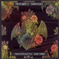 Hextober #2 GARGOYLE Seamless Files & Matching PNGs
