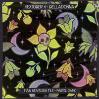 Hextober #4 BELLADONNA Seamless Files & Matching PNGs