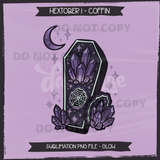 Hextober #1 COFFIN Seamless Files & Matching PNGs