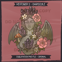 Hextober #2 GARGOYLE Seamless Files & Matching PNGs
