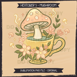 Hextober #5 MUSHROOM Seamless Files & Matching PNGs