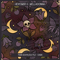 Hextober #4 BELLADONNA Seamless Files & Matching PNGs