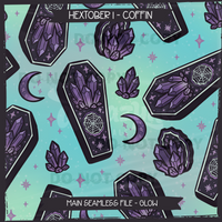 Hextober #1 COFFIN Seamless Files & Matching PNGs