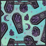 Hextober #1 COFFIN Seamless Files & Matching PNGs