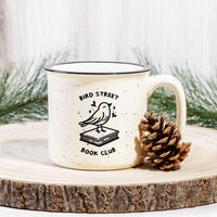 Bird Street Book Club - Ceramic Cream Camp Mug with Specs Pre-Order