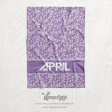 Personalized KPOP Demon Hunter Huntr/X - Patterns Light - Inspired Blanket - Repeating Pattern Name Block Style Plush Minky Blanket