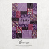 Personalized KPOP Demon Hunter Name Blanket - Huntr/x Movie Inspired Theme - Minky - Faux Quilt Style Blanket - Pillow Fight