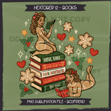 Hextober #12 BOOKS Seamless Files + Matching PNGs