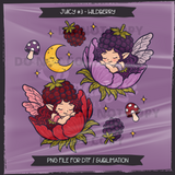 JUICY #3 WILDBERRY Seamless Files + Matching PNGs
