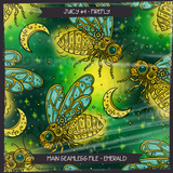 JUICY #4 FIREFLY Seamless Files + Matching PNGs
