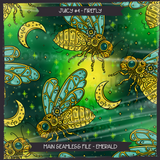 JUICY #4 FIREFLY Seamless Files + Matching PNGs