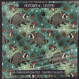 Hextober #16 CRYPTID Seamless Files + Matching PNGs