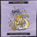 JUICY #7 LEMONADE Seamless Files + Matching PNGs