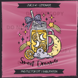 JUICY #7 LEMONADE Seamless Files + Matching PNGs