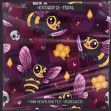 Hextober #23 FERAL Seamless File + Matching PNGs