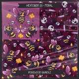 Hextober #23 FERAL Seamless File + Matching PNGs