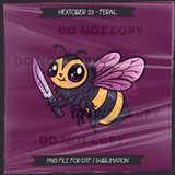 Hextober #23 FERAL Seamless File + Matching PNGs