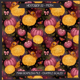 Hextober #22 MOTH Seamless File + Matching PNGs