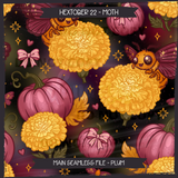 Hextober #22 MOTH Seamless File + Matching PNGs