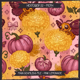 Hextober #22 MOTH Seamless File + Matching PNGs