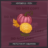 Hextober #22 MOTH Seamless File + Matching PNGs