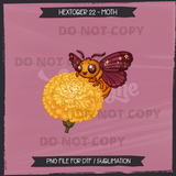 Hextober #22 MOTH Seamless File + Matching PNGs