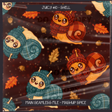 JUICY #10 SHELL Seamless Files + Matching PNGs