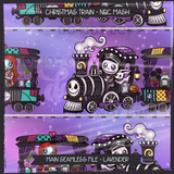 NBC Christmas Character Trains - Mashup Seamless File + Matching PNGs