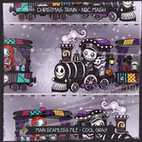 NBC Christmas Character Trains - Mashup Seamless File + Matching PNGs