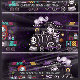 NBC Christmas Character Trains - Mashup Seamless File + Matching PNGs