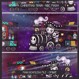 NBC Christmas Character Trains - Mashup Seamless File + Matching PNGs