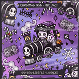 NBC Christmas Character Trains - Jack Seamless File + Matching PNGs