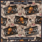 Hextober #17 MOVIES Seamless File + Matching PNGs