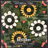 Hextober #1 MUSIC Seamless File + Matching PNGs