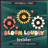 Hextober #1 MUSIC Seamless File + Matching PNGs