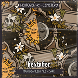 Hextober #2 CEMETERY Seamless File + Matching PNGs