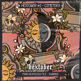 Hextober #2 CEMETERY Seamless File + Matching PNGs