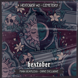 Hextober #2 CEMETERY Seamless File + Matching PNGs
