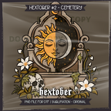 Hextober #2 CEMETERY Seamless File + Matching PNGs