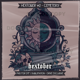 Hextober #2 CEMETERY Seamless File + Matching PNGs
