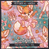 Hextober #3 WHIMSY Seamless File + Matching PNGs
