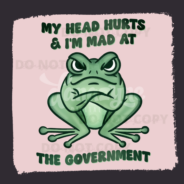 Frustrated Frog PNG