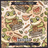 Hextober #5 FROG Seamless File + Matching PNGs